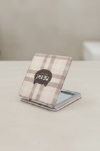 6x6 Cm Kare Kapaklı Cep Aynası Taşınabilir Makyaj Aynası - Pembe C - 3