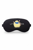 Little Monster Nakışlı Jel Soğutmalı Işığı Tam Engelleyen Ergonomik Uyku Göz Bandı - Siyah - 1