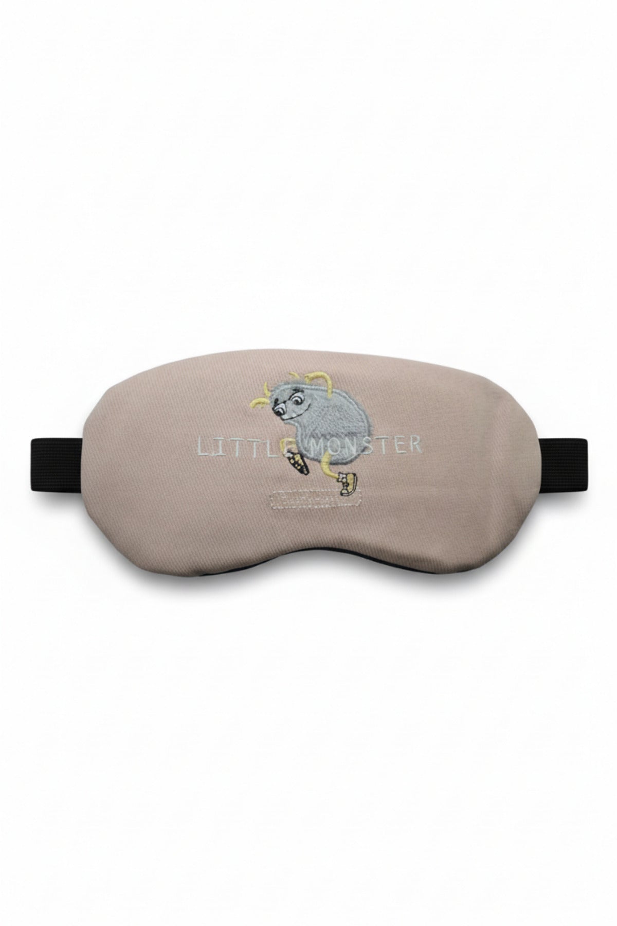 Little Monster Nakışlı Jel Soğutmalı Işığı Tam Engelleyen Ergonomik Uyku Göz Bandı - Pembe - 4