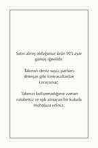 925 Ayar Gümüş İğneli Rodyum Kaplama Siyah Dokulu Kare Formlu Gold Çerçeveli Modern Küpe - Altın - 4