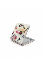 6x6 Cm Kare Kapaklı Cep Aynası Taşınabilir Makyaj Aynası - Çok Renkli A - 1