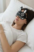 Jel Soğutmalı Göz Bandı Tavşan Kulaklı Uyku Maskesi