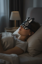 Jel Soğutmalı Göz Bandı Tavşan Kulaklı Uyku Maskesi