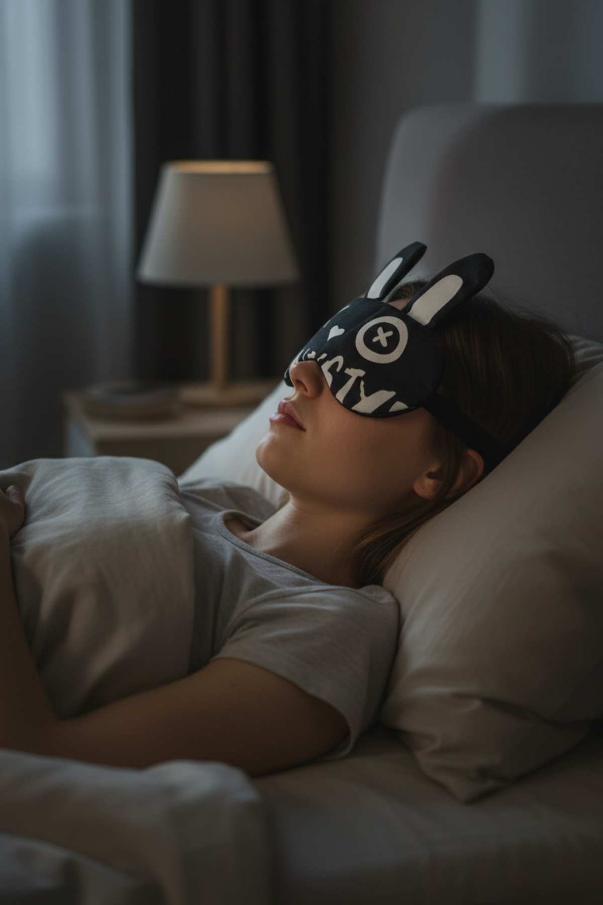 Jel Soğutmalı Göz Bandı Tavşan Kulaklı Uyku Maskesi