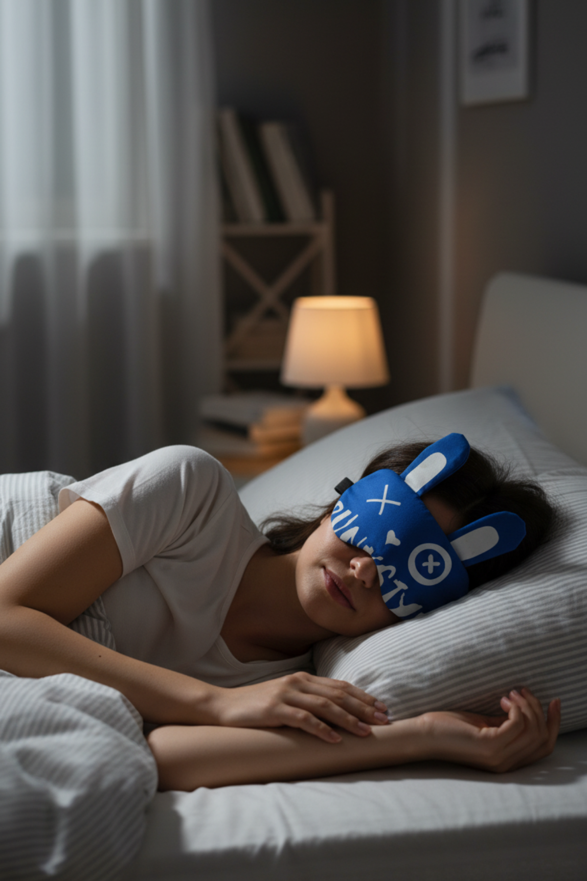 Jel Soğutmalı Göz Bandı Tavşan Kulaklı Uyku Maskesi