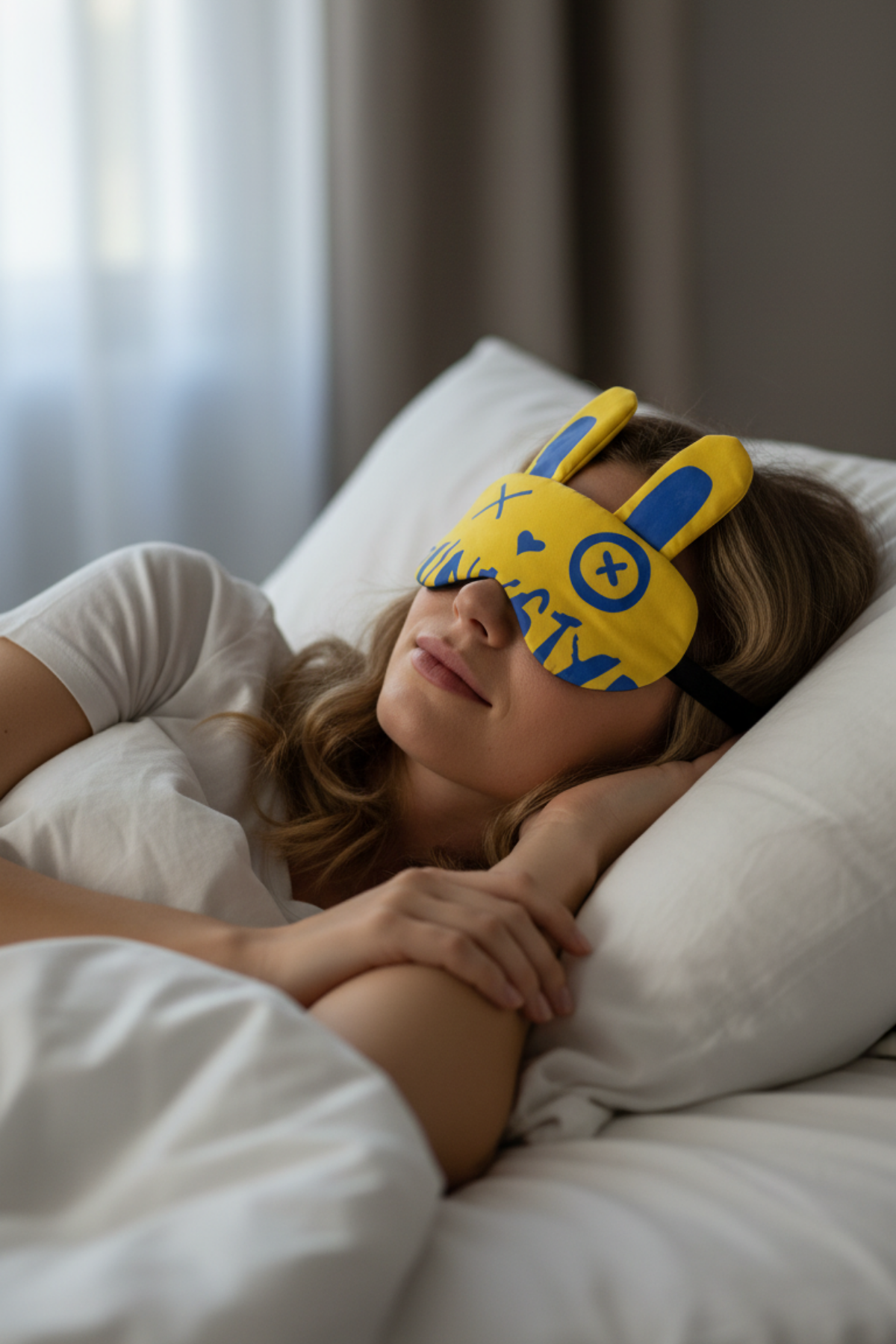 Jel Soğutmalı Göz Bandı Tavşan Kulaklı Uyku Maskesi