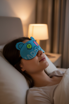 HappyNss Ayıcık Tasarımlı Jel Soğutmalı Uyku Göz Bandı