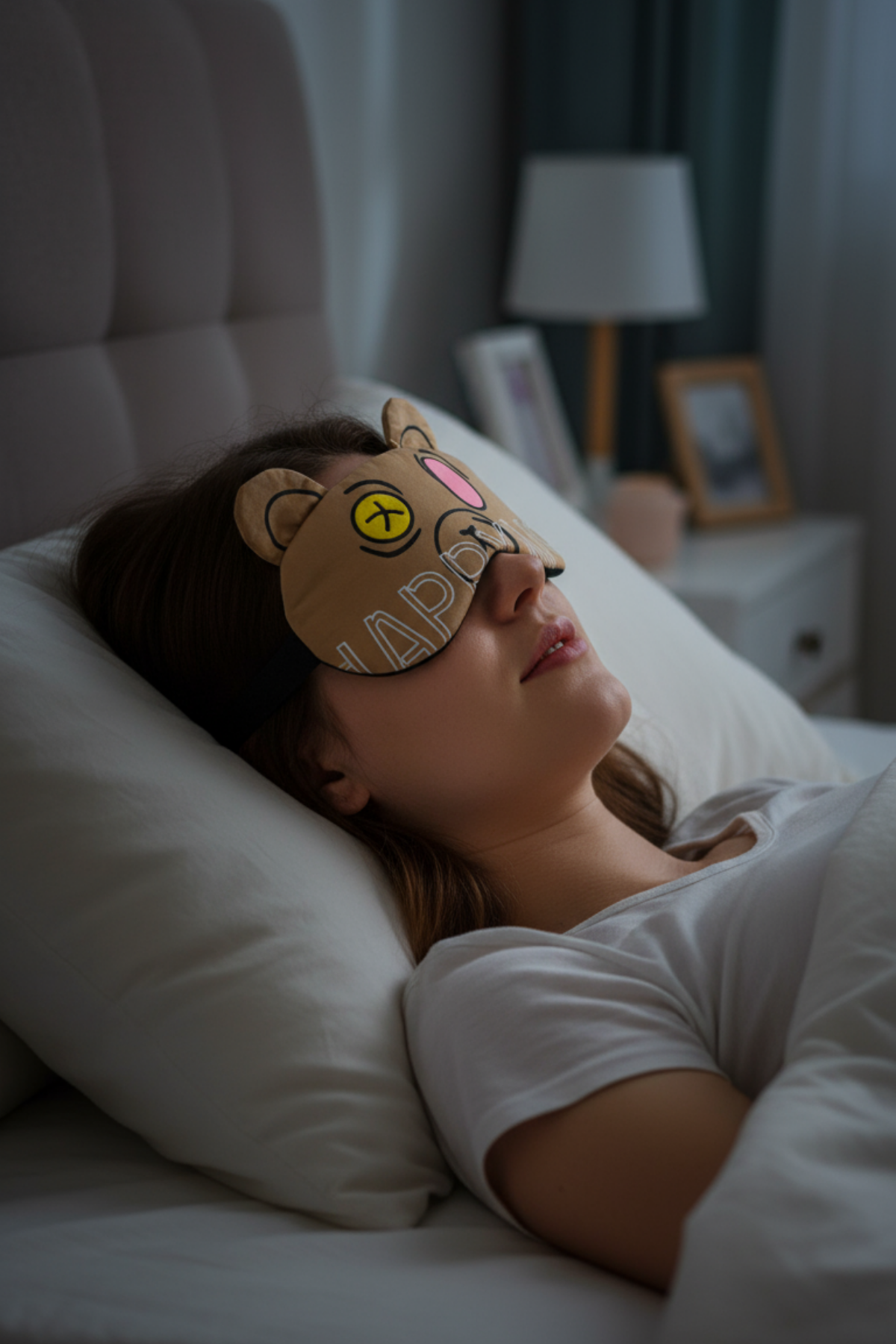 HappyNss Ayıcık Tasarımlı Jel Soğutmalı Uyku Göz Bandı