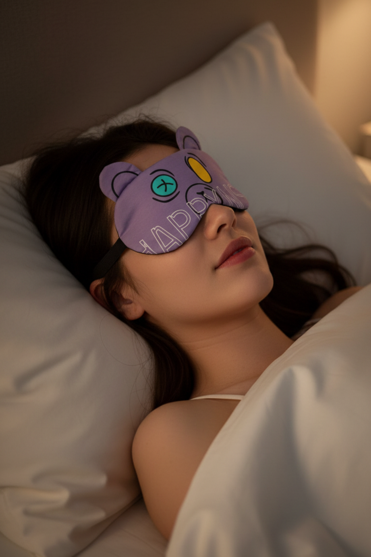 HappyNss Ayıcık Tasarımlı Jel Soğutmalı Uyku Göz Bandı