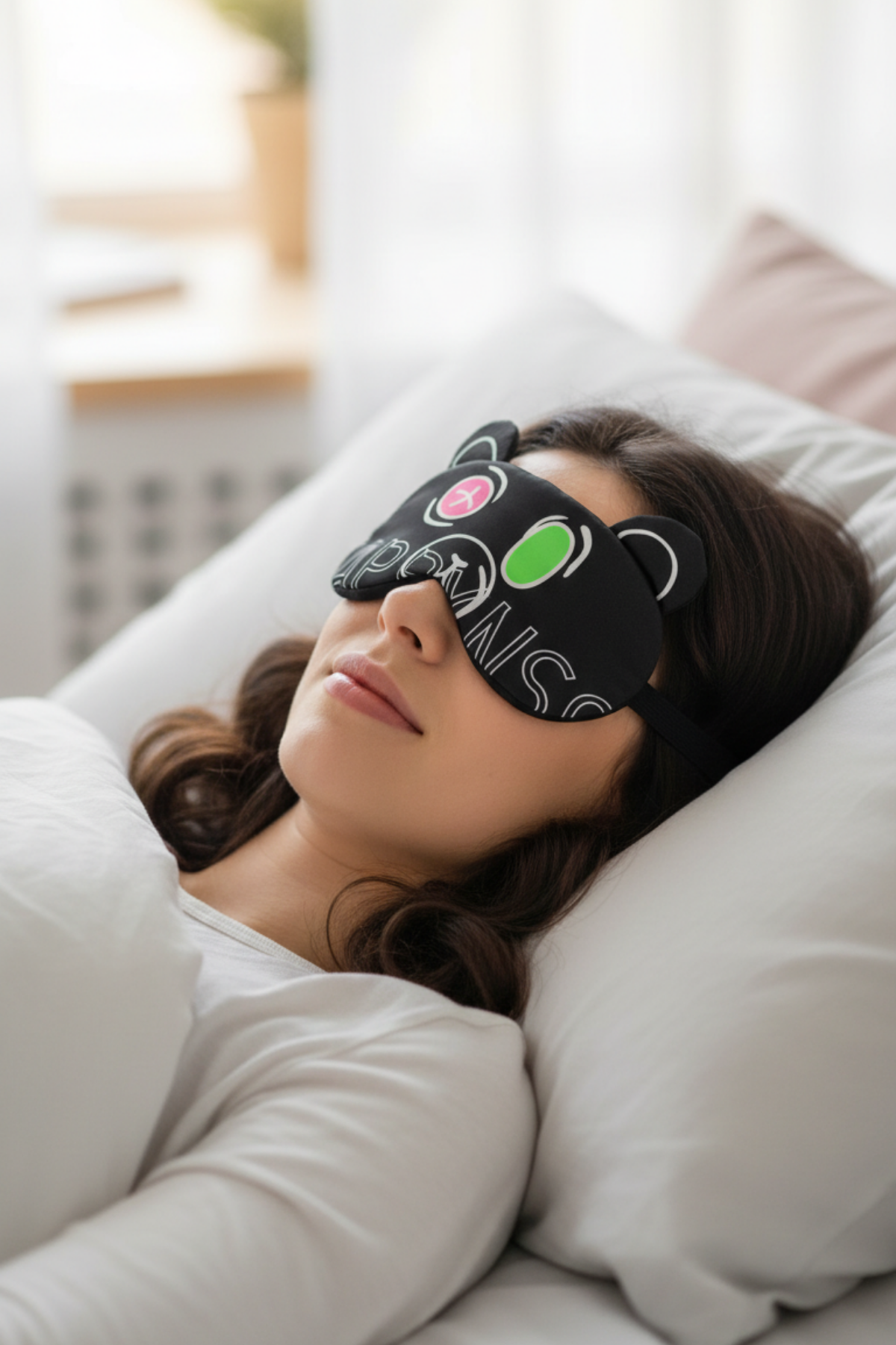 HappyNss Ayıcık Tasarımlı Jel Soğutmalı Uyku Göz Bandı