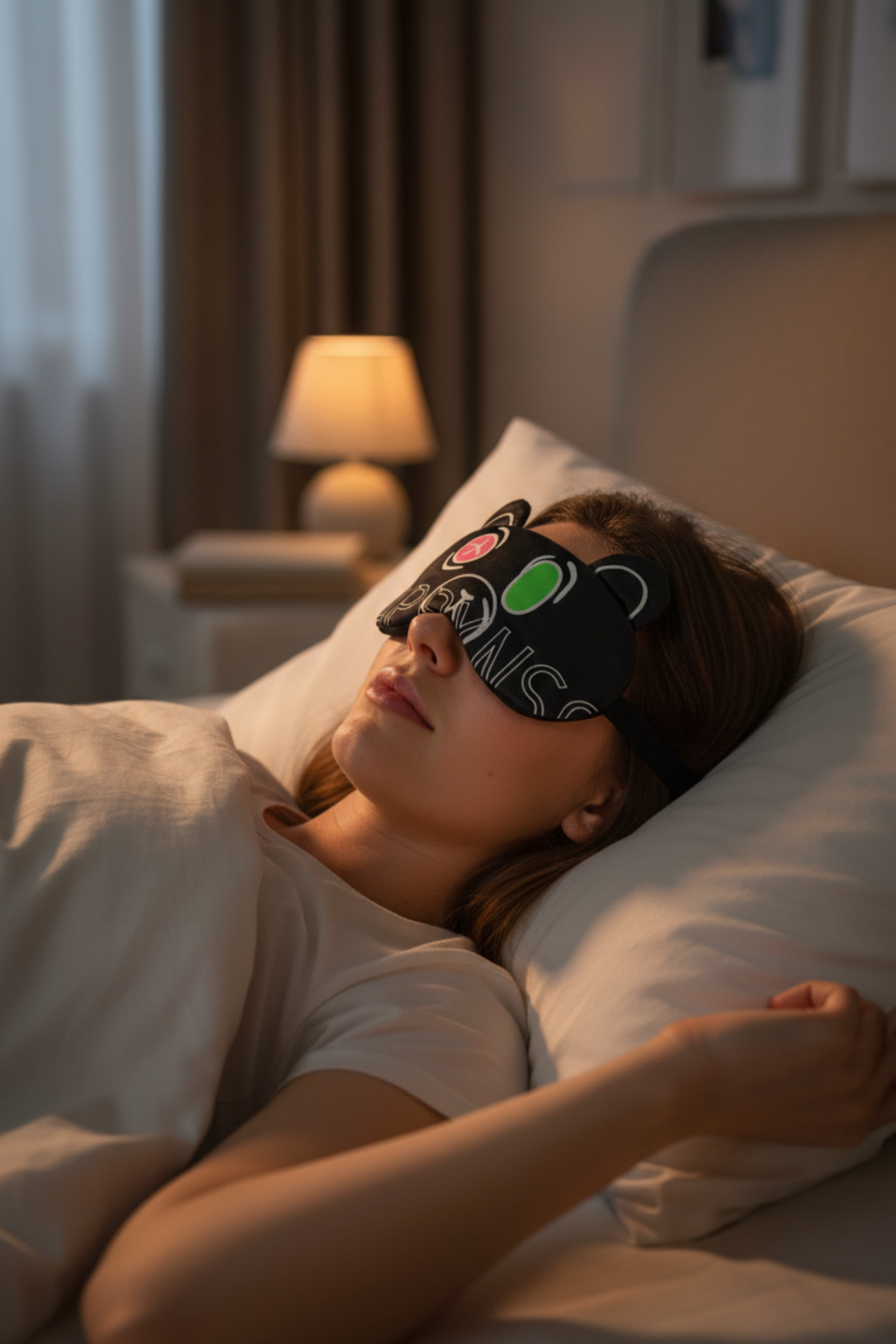 HappyNss Ayıcık Tasarımlı Jel Soğutmalı Uyku Göz Bandı