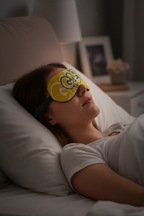 Gaetan Baskılı Jel Soğutmalı Uyku Göz Bandı