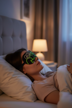 Gaetan Baskılı Jel Soğutmalı Uyku Göz Bandı