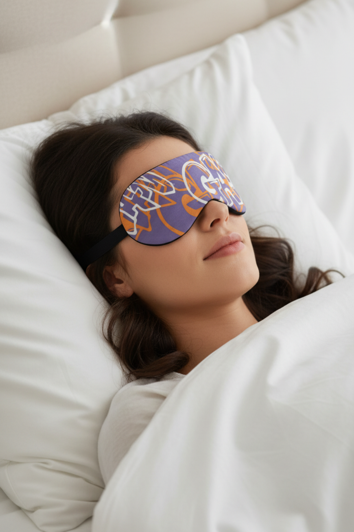 Gaetan Baskılı Jel Soğutmalı Uyku Göz Bandı