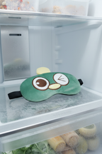 Peluş Desenli Jel Göz Bandı Uyku Maskesi