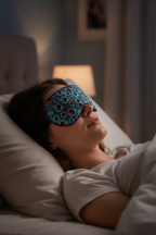 Desenli Jel Soğutmalı Uyku Maskesi