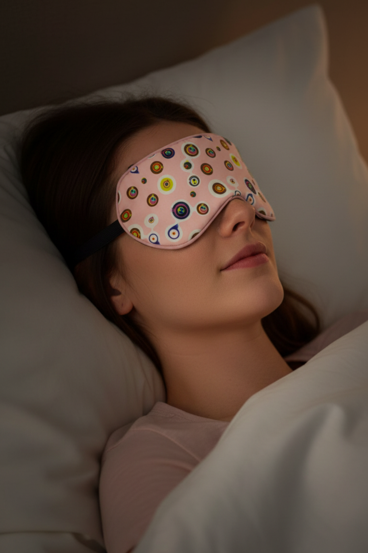 Desenli Jel Soğutmalı Uyku Maskesi