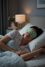 Desenli Jel Soğutmalı Uyku Maskesi