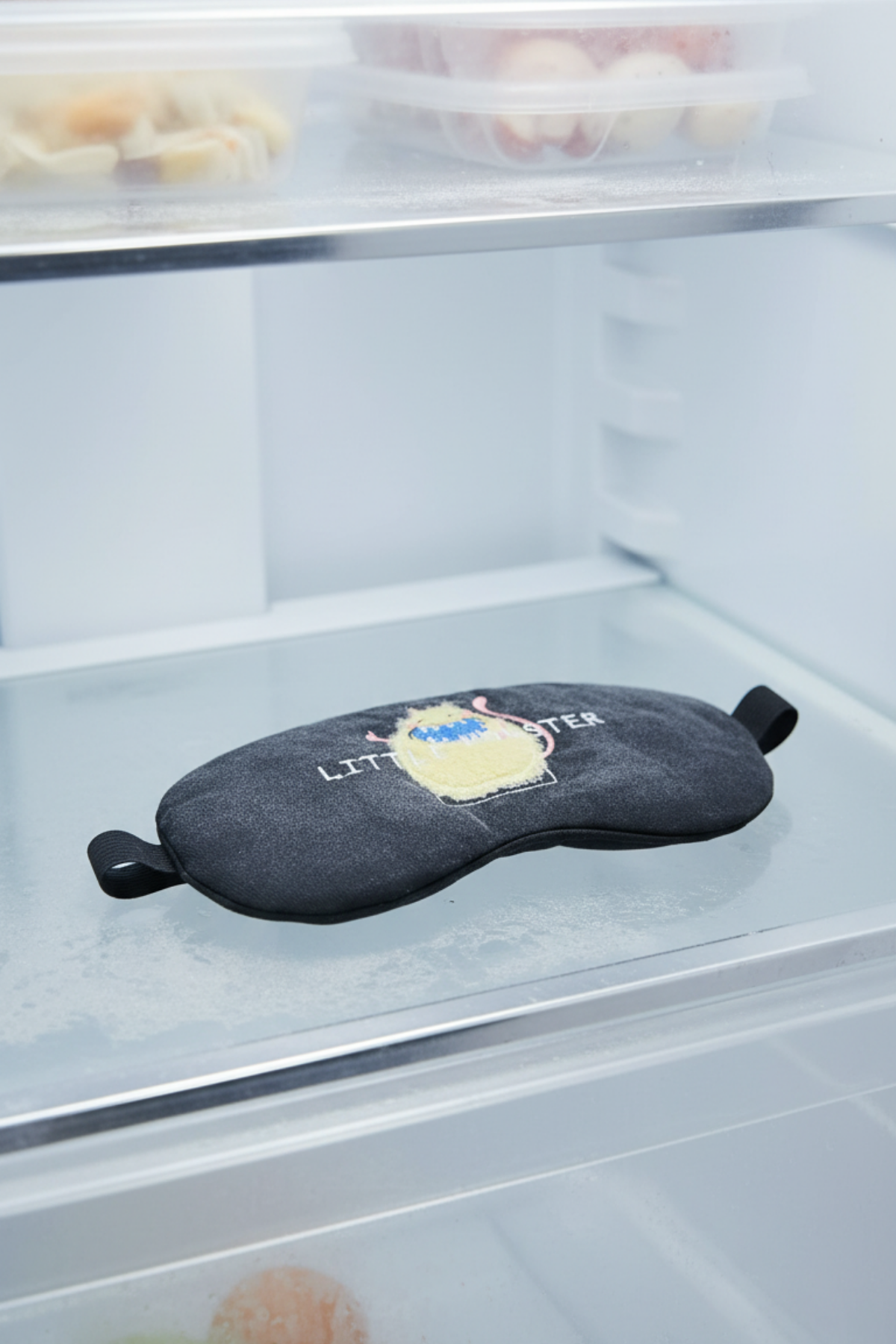 Jel Destekli Uyku Göz Bandı Little Monster Desenli