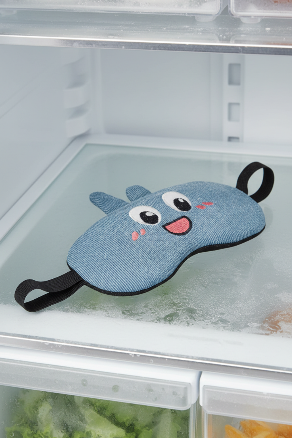 Sevimli Karakter Peluş Uyku Maskesi Göz Bandı