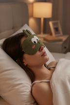 Sevimli Karakter Peluş Uyku Maskesi Göz Bandı