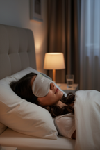 Nice Nakışlı Peluş Detaylı Komik Yüzlü Uyku Maskesi